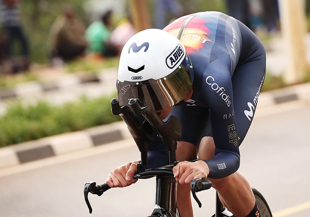 Romeo, acoplado durante la crono de este domingo en Kigali.