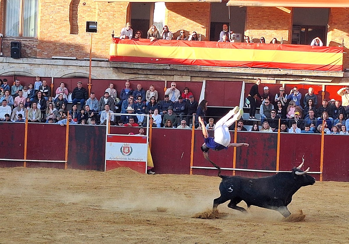 Los saltos de Christian Peñas ganan el concurso de cortes de Mayorga