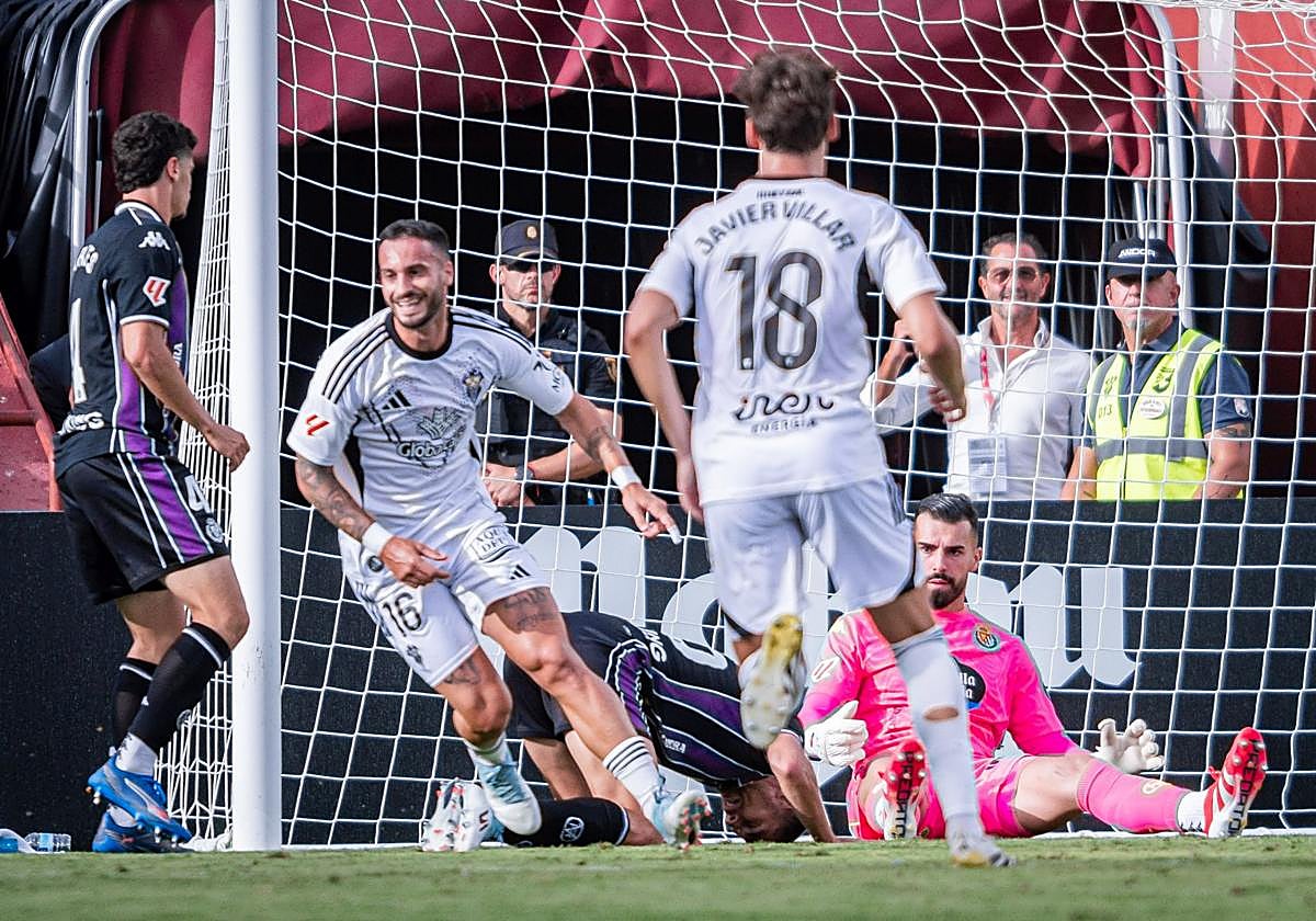 Decepción trasl el segundo tanto del Albacete el pasado domingo.