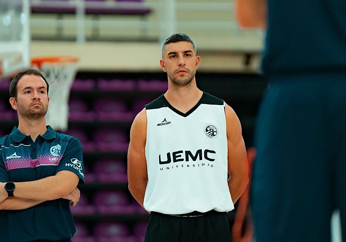 Pablo Marín, en una sesión en Pisuerga a las órdenes de David Barrio.
