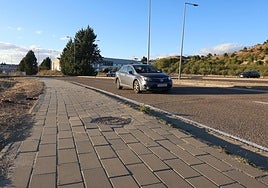 Lugar por dónde discurrirá el carril bici a Zaratán.