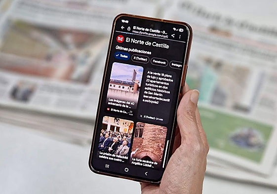 Página de Google mostrando el perfil de El Norte de Castilla.