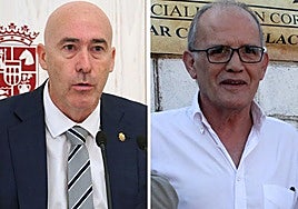 Óscar Moral, diputado de Deportes, y Marcelino Maté, presidente de la RFCyLF.
