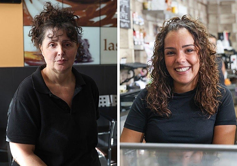 María del Carmen Pérez, propietaria de Las Chatas de La Cistérniga, y Cristina del Amo, del Aquí Mismo de la capital, víctimas de la banda del BMW.