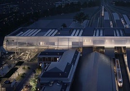 Infografía de la futura estación de Valladolid.