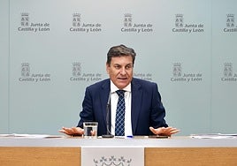 Fernández Carriedo durante su comparecencia tras el Consejo de Gobierno.
