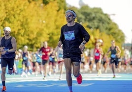 Harry Styles en la maratón de Berlín.