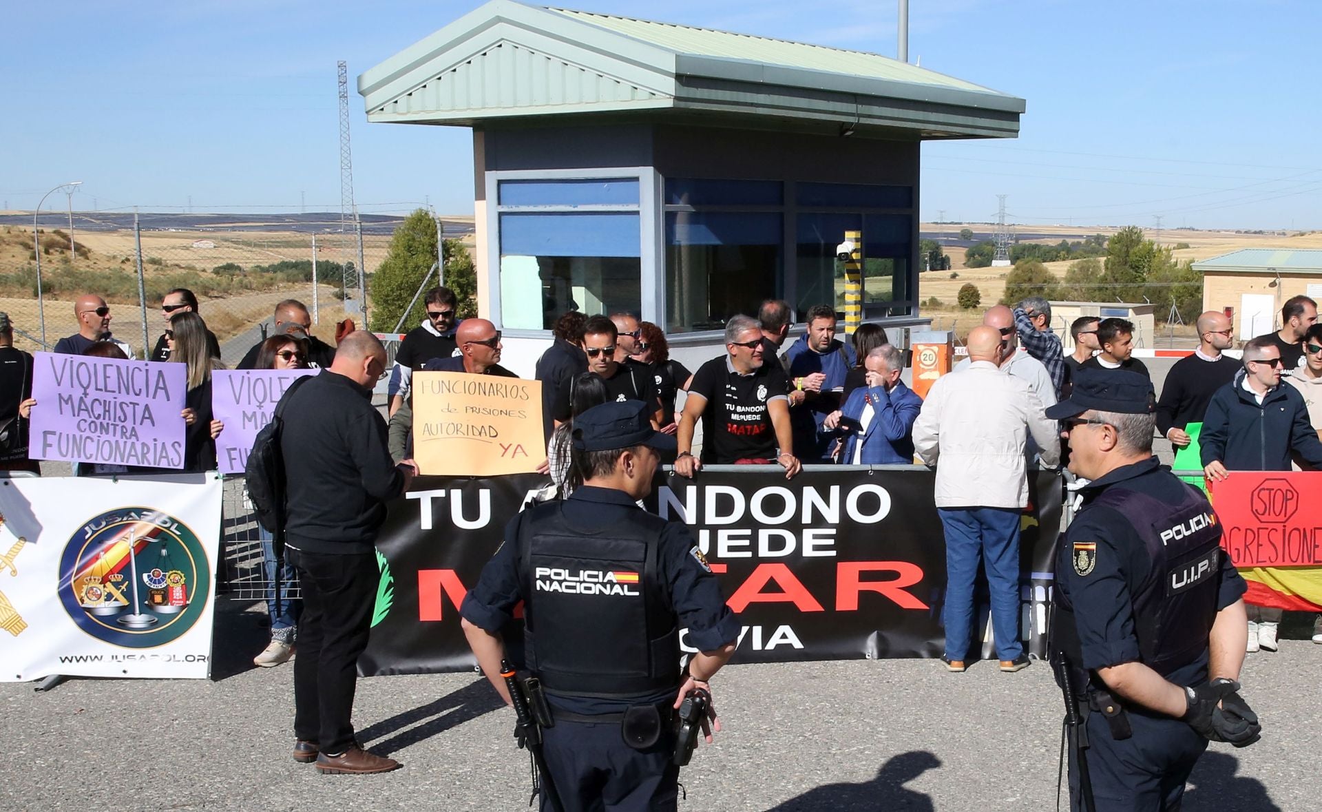 Protesta en la cárcel de Segovia contra Grande-Marlaska
