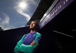 Pablo Tomeo, la pasada semana en el estadio José Zorrilla.
