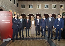 Asistentes al Foro Santander 'Visión empresarial, estrategia y futuro'