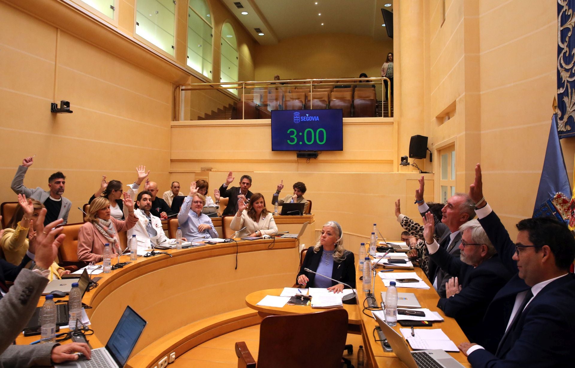 El pleno del Ayuntamiento de Segovia, en imágenes