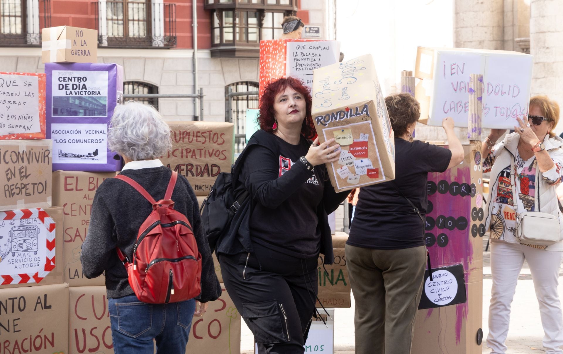 Día de los vecinos en la Plaza de la Universidad de Valladolid
