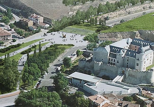 Infografía del proyecto de soterrar la A-62 al paso por Simancas.