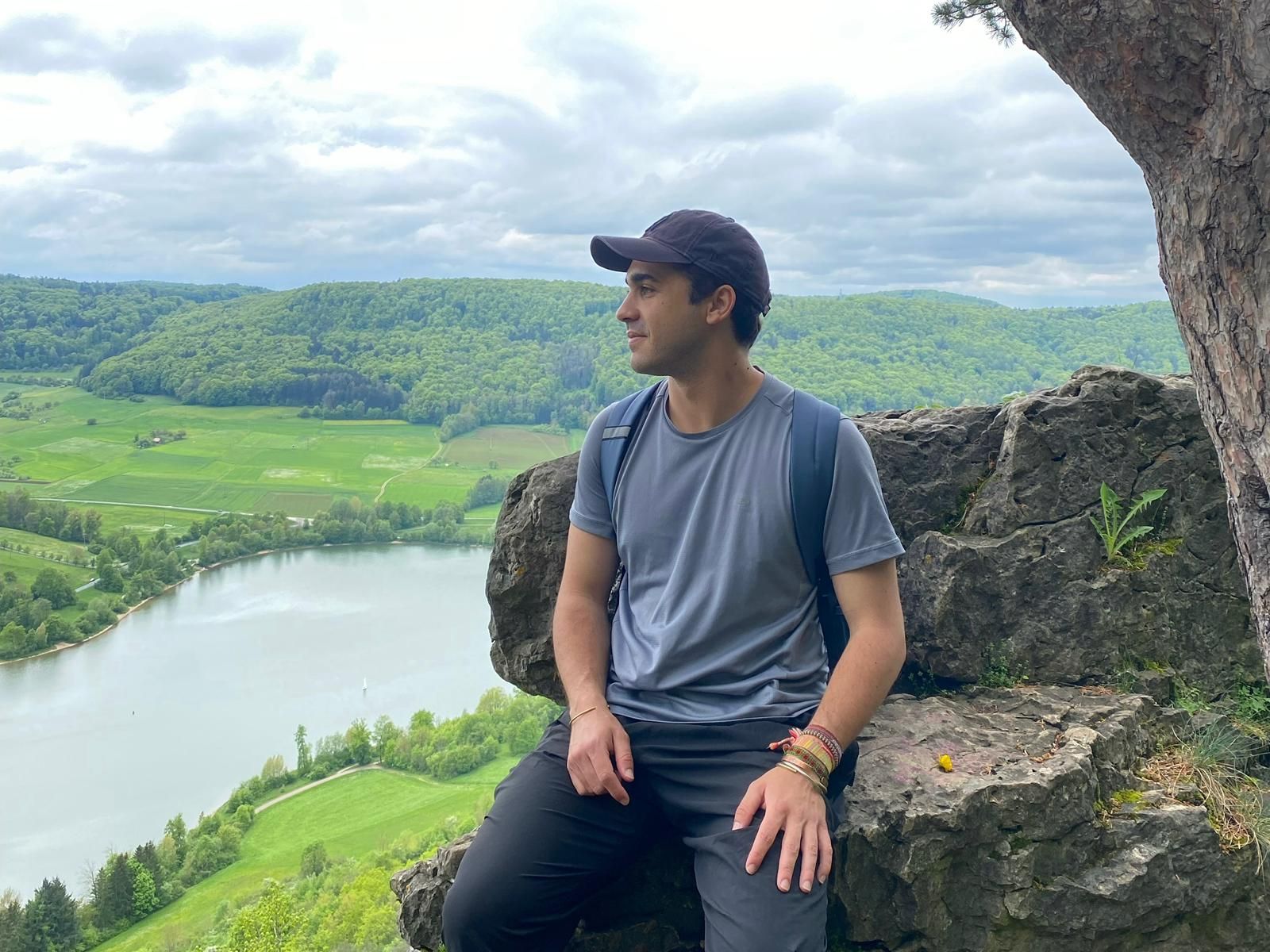 Fernando Rico en el famoso lago Harpurger See, en Baviera