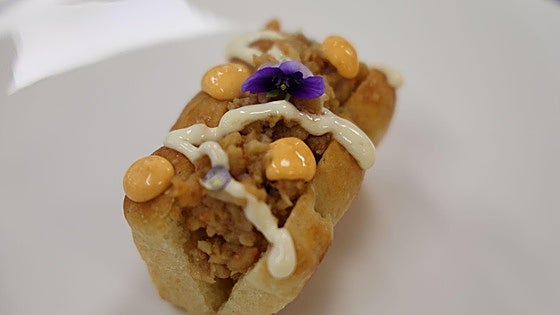 Brioche de langostinos mechados, por el chef Víctor Sanz