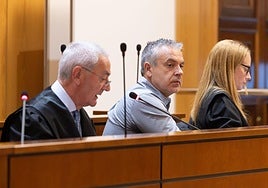 El acusado del triple atropello mortal en Tordesillas, en la Audiencia de Valladolid.