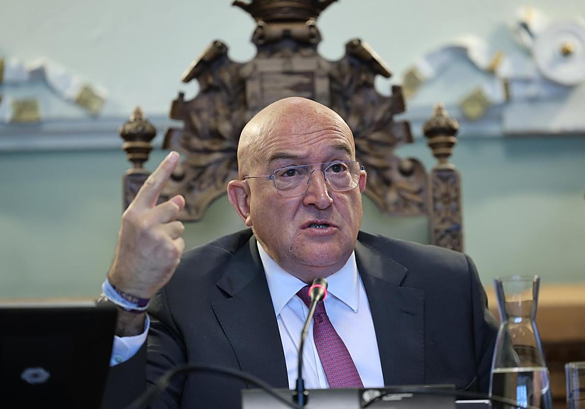 Jesús Julio Carnero, durante el pleno de este lunes.