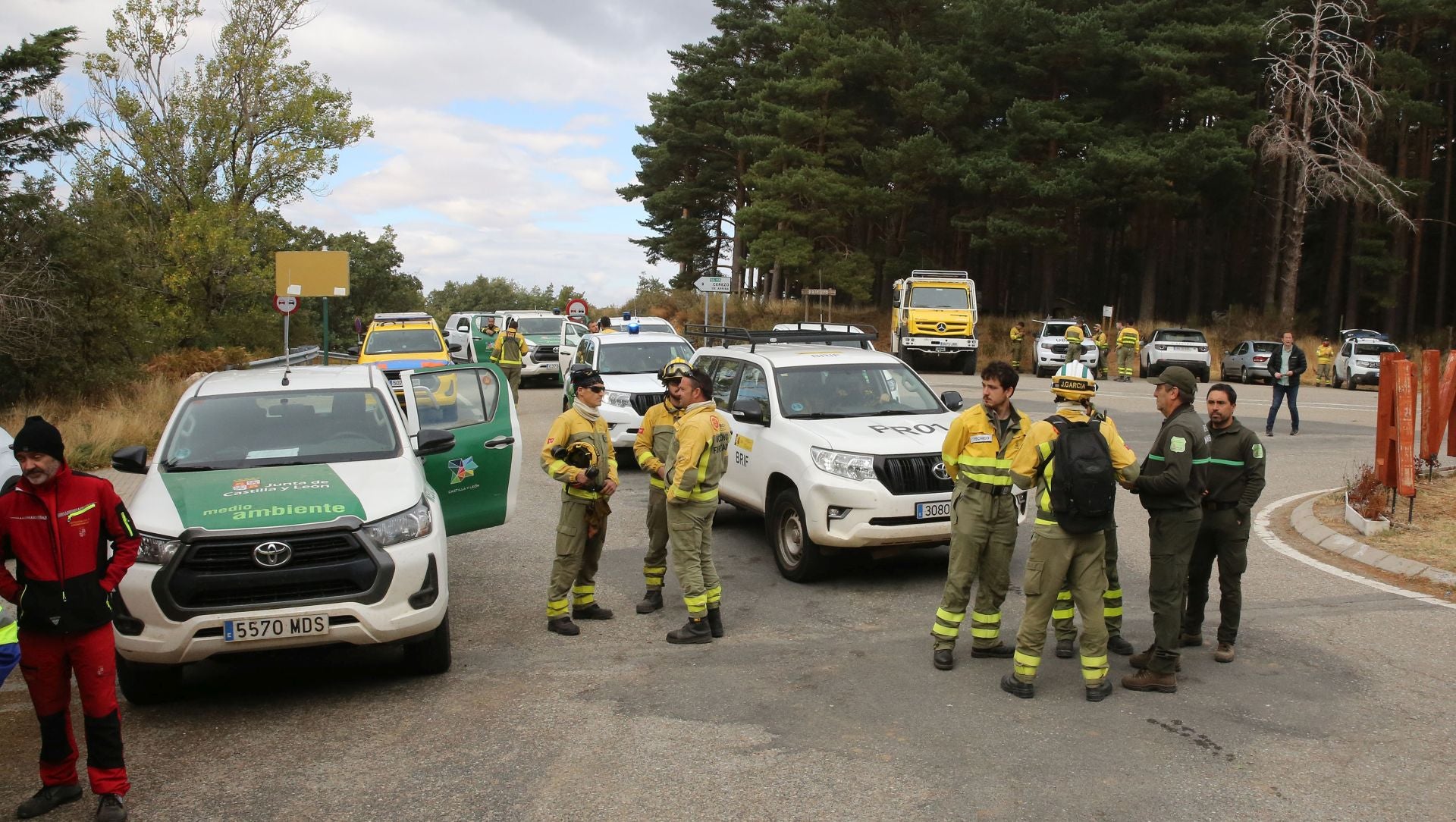 El incendio en el nordeste, en imágenes