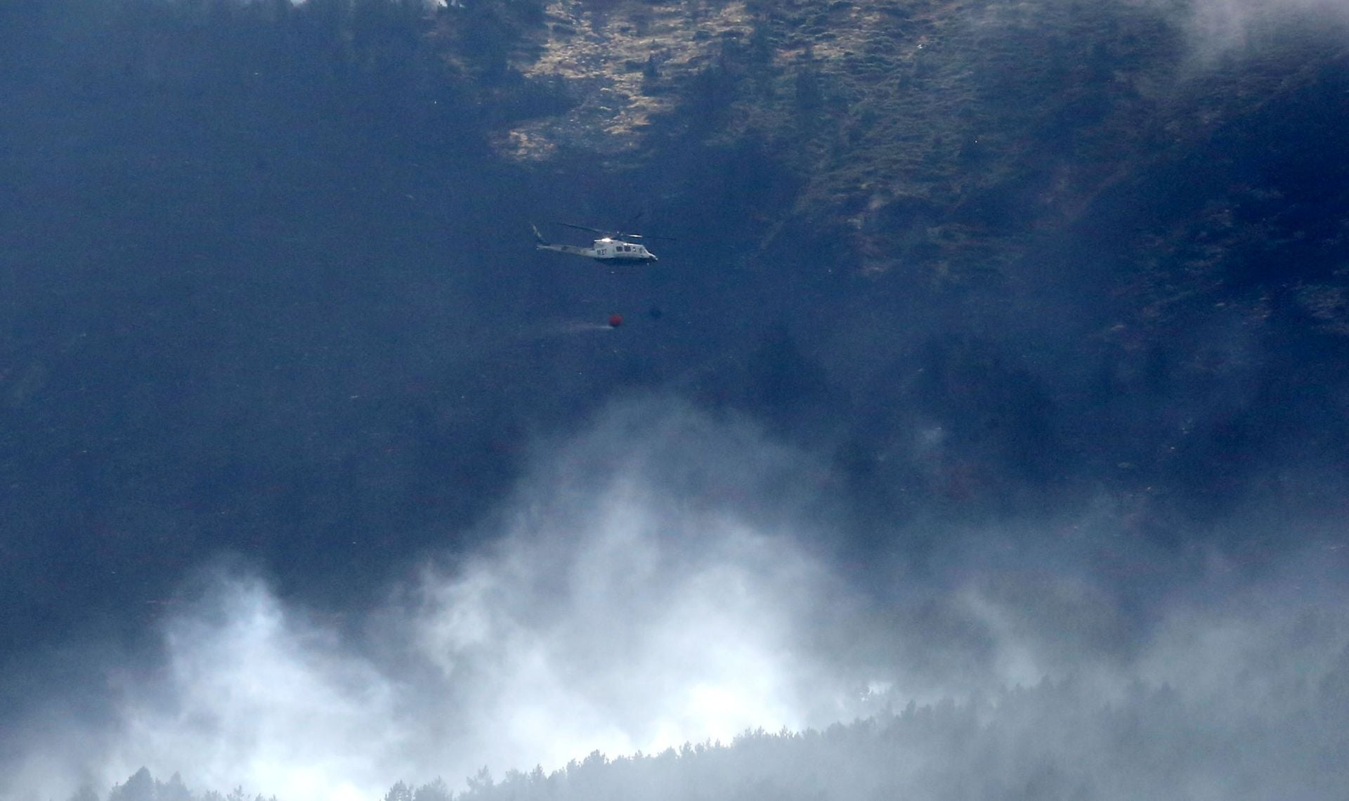 El incendio en el nordeste, en imágenes