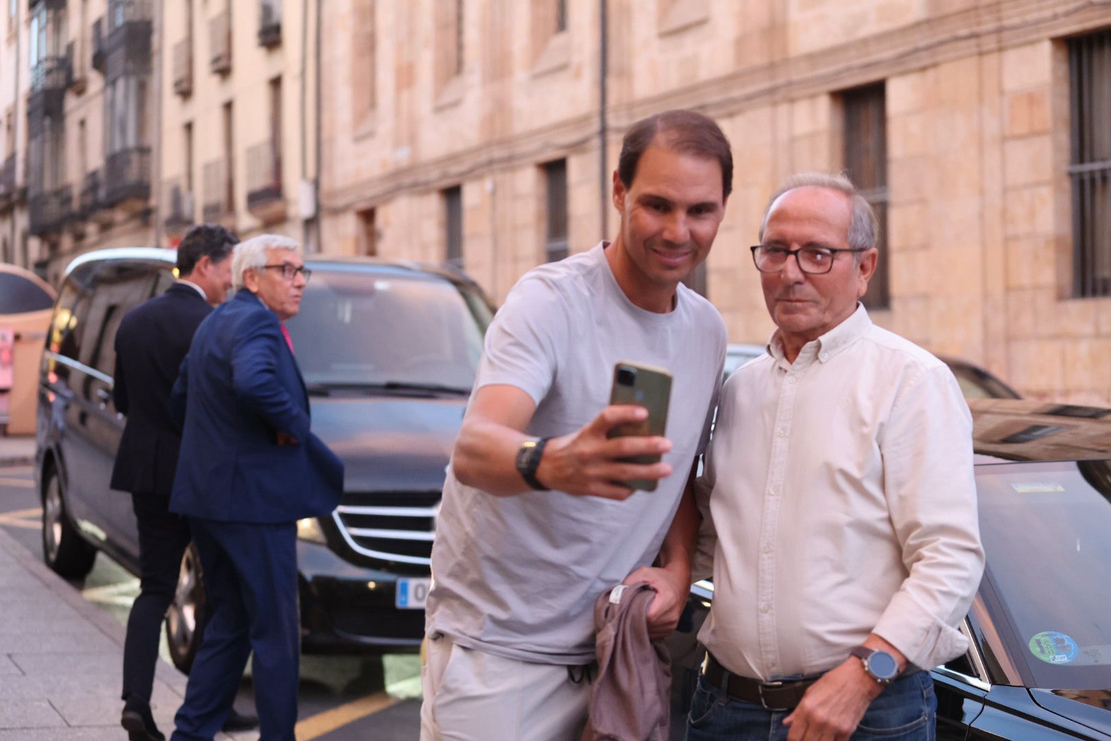 La llegada de Rafa Nadal a Salamanca, en imágenes