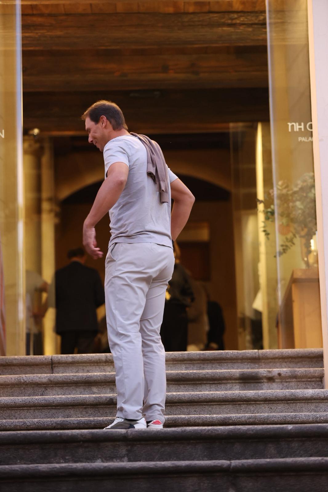 La llegada de Rafa Nadal a Salamanca, en imágenes