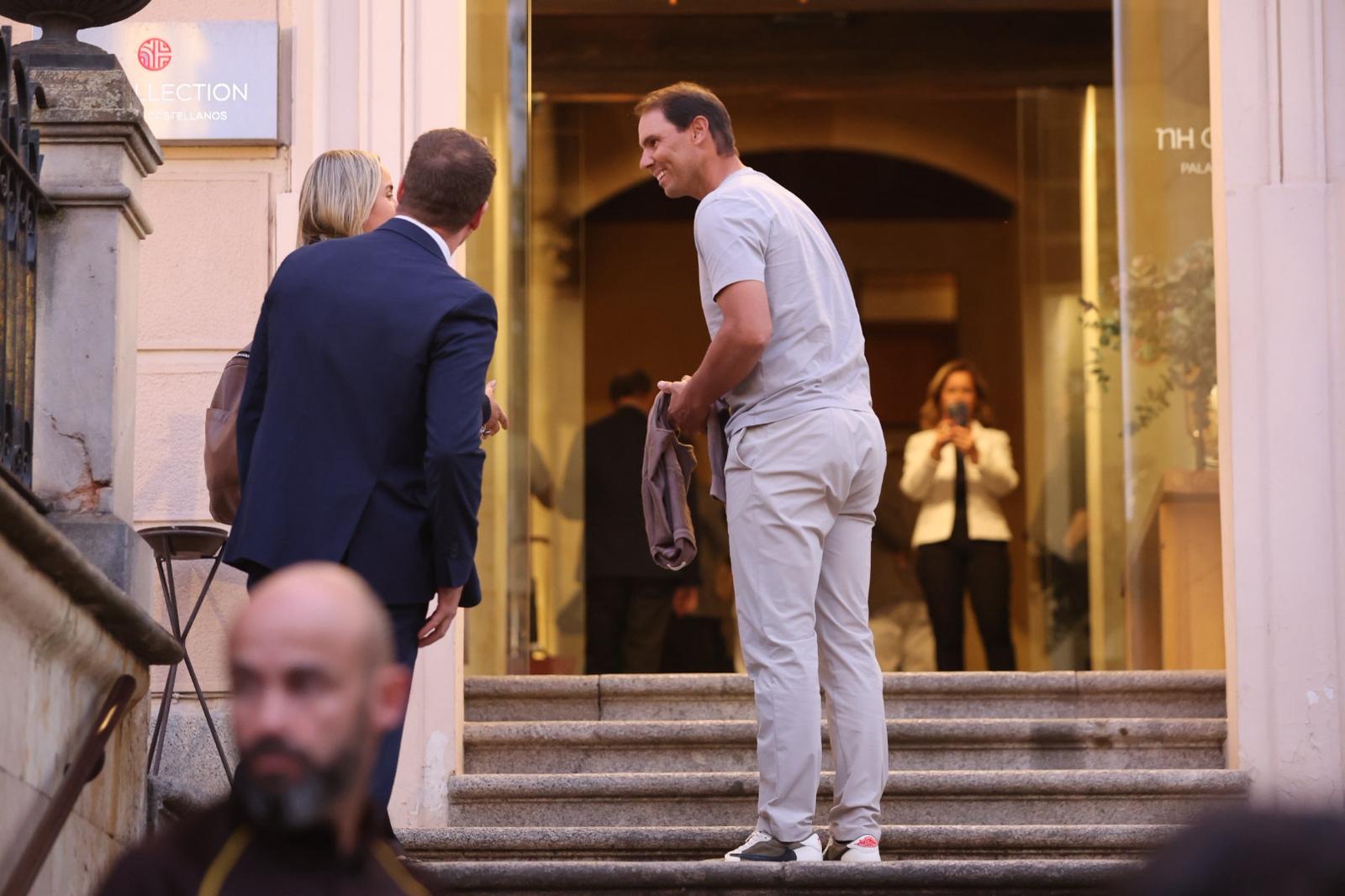 La llegada de Rafa Nadal a Salamanca, en imágenes