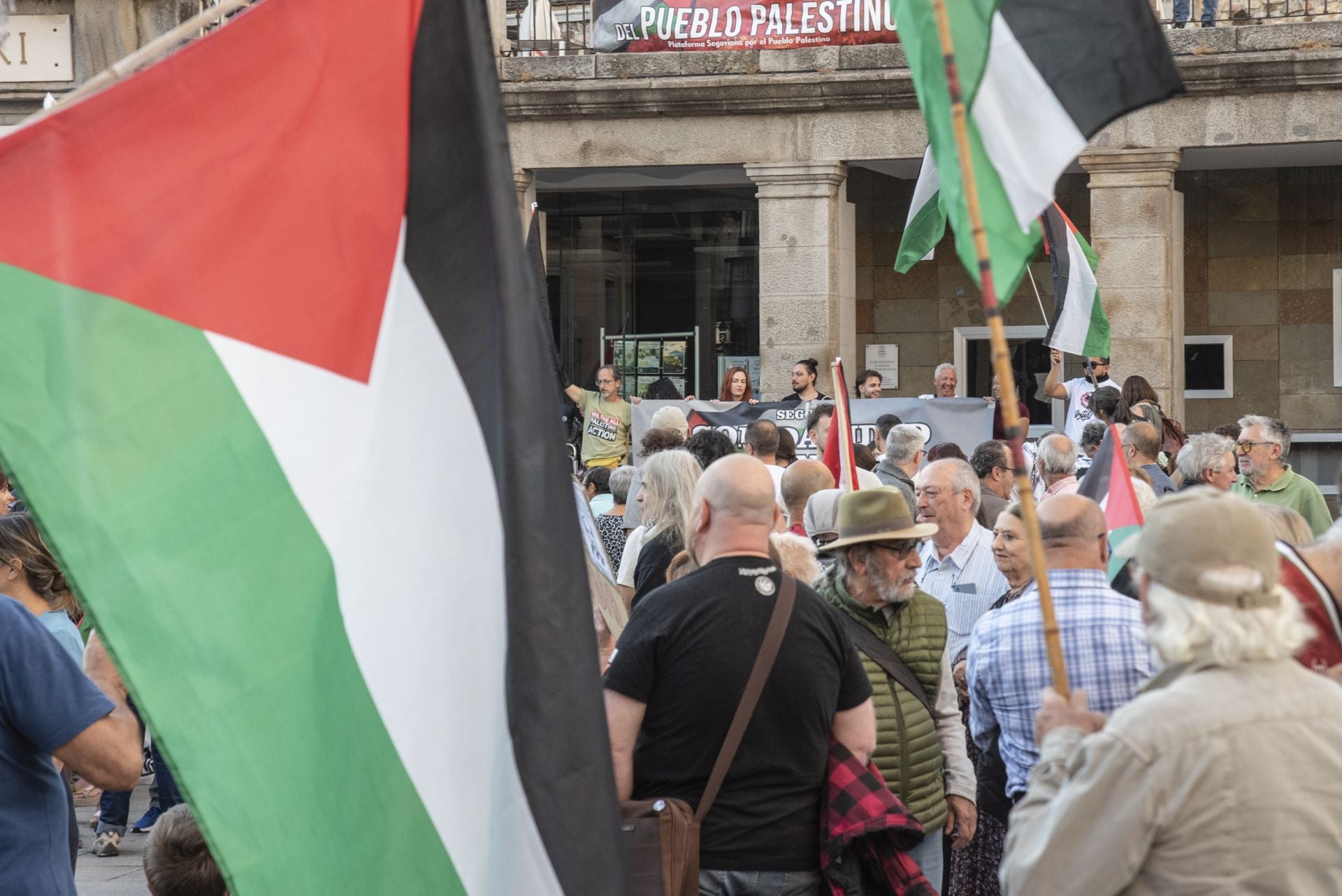 Las manifestaciones en Segovia por Gaza, en imágenes