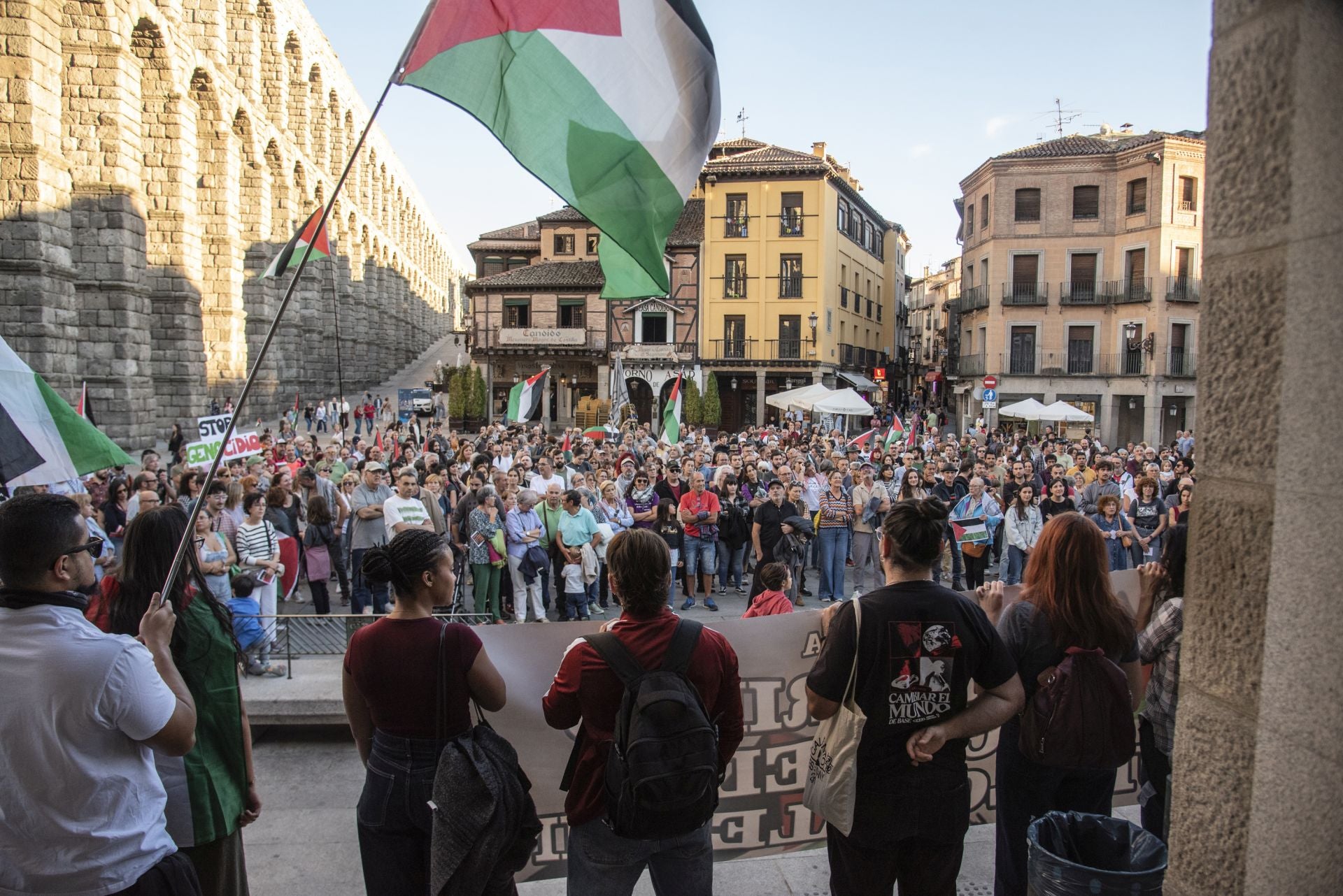 Las manifestaciones en Segovia por Gaza, en imágenes