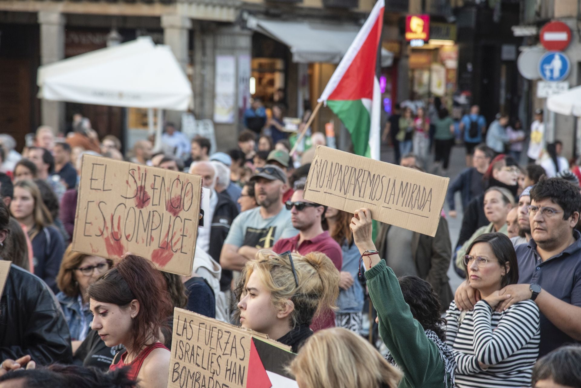 Las manifestaciones en Segovia por Gaza, en imágenes