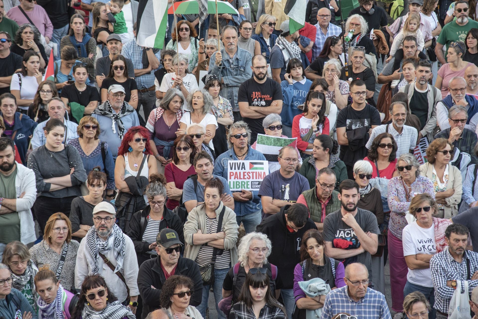 Las manifestaciones en Segovia por Gaza, en imágenes