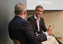 Fernando Belzunce, entrevistado por el director de El Norte de Castilla, Ángel Ortiz.