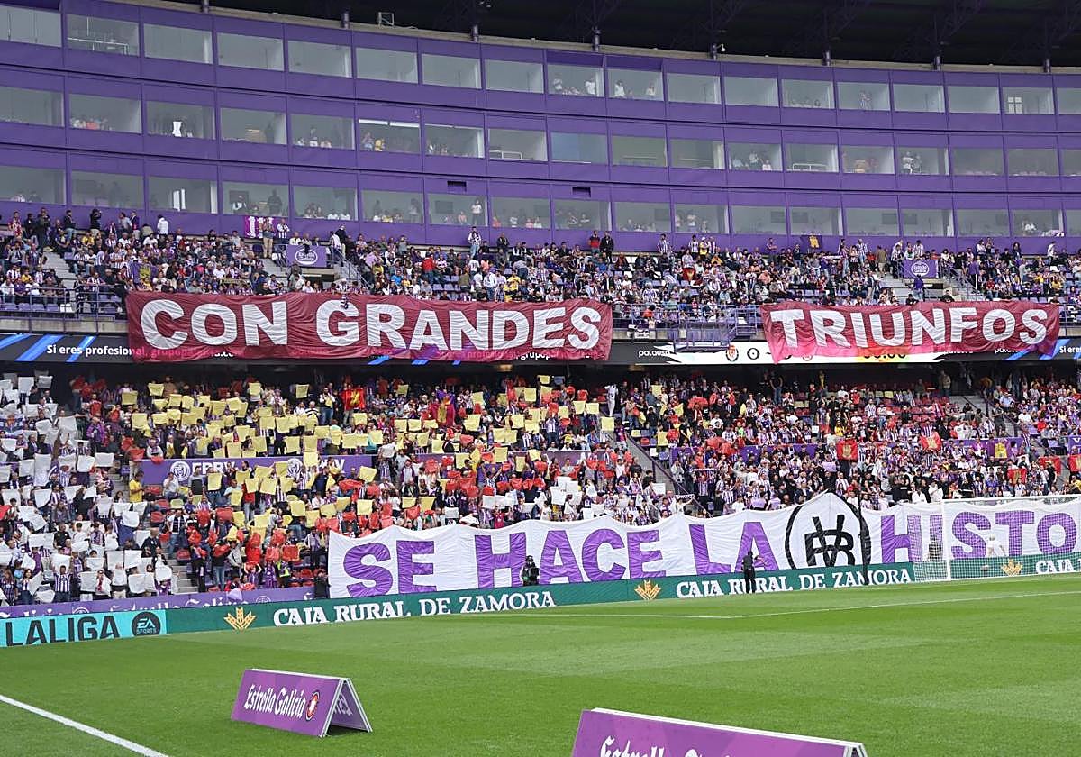 Imagen del Fondo Norte en Zorrilla el pasado domingo