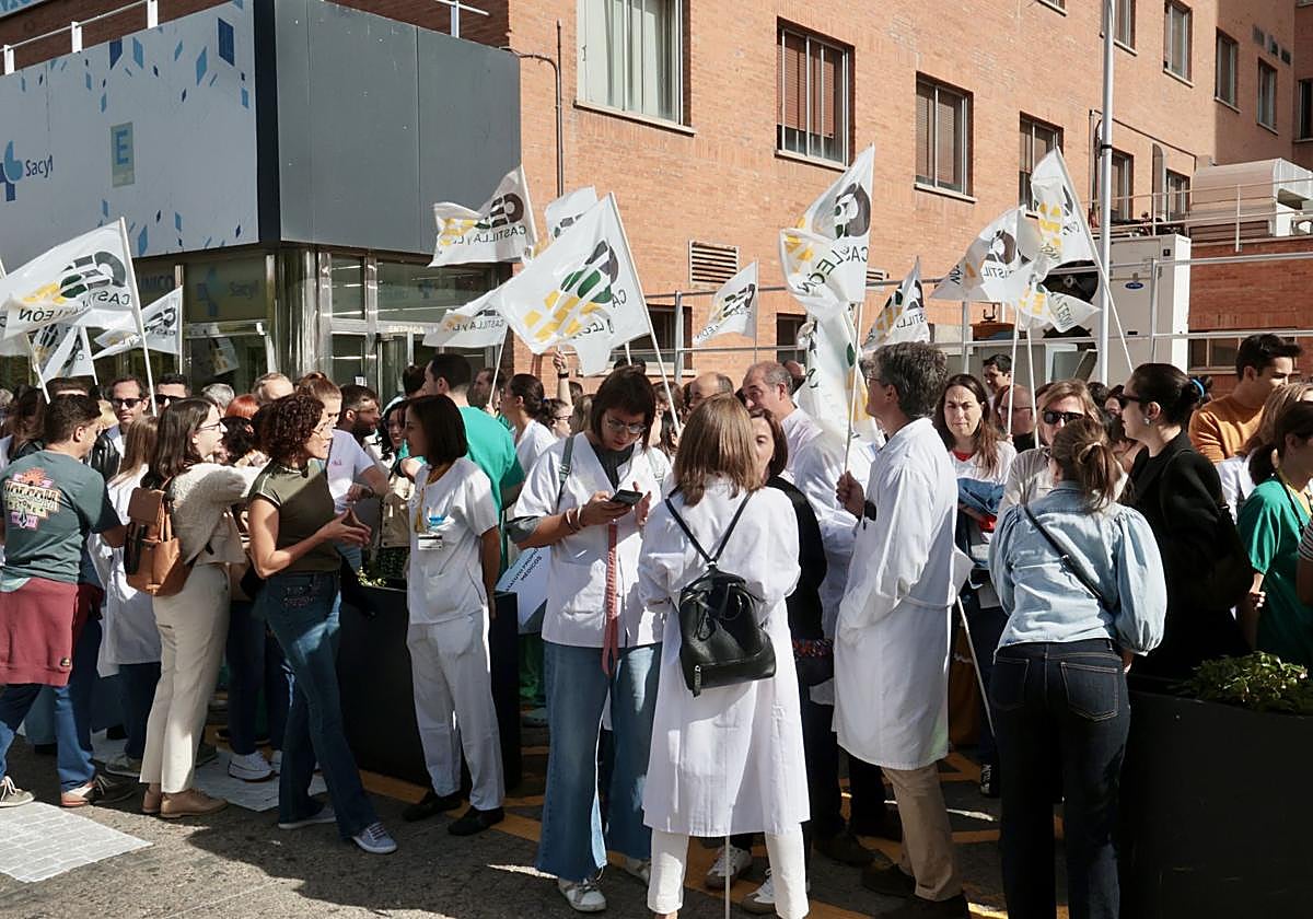 Las imágenes de la protesta de médicos contra el Estatuto Marco