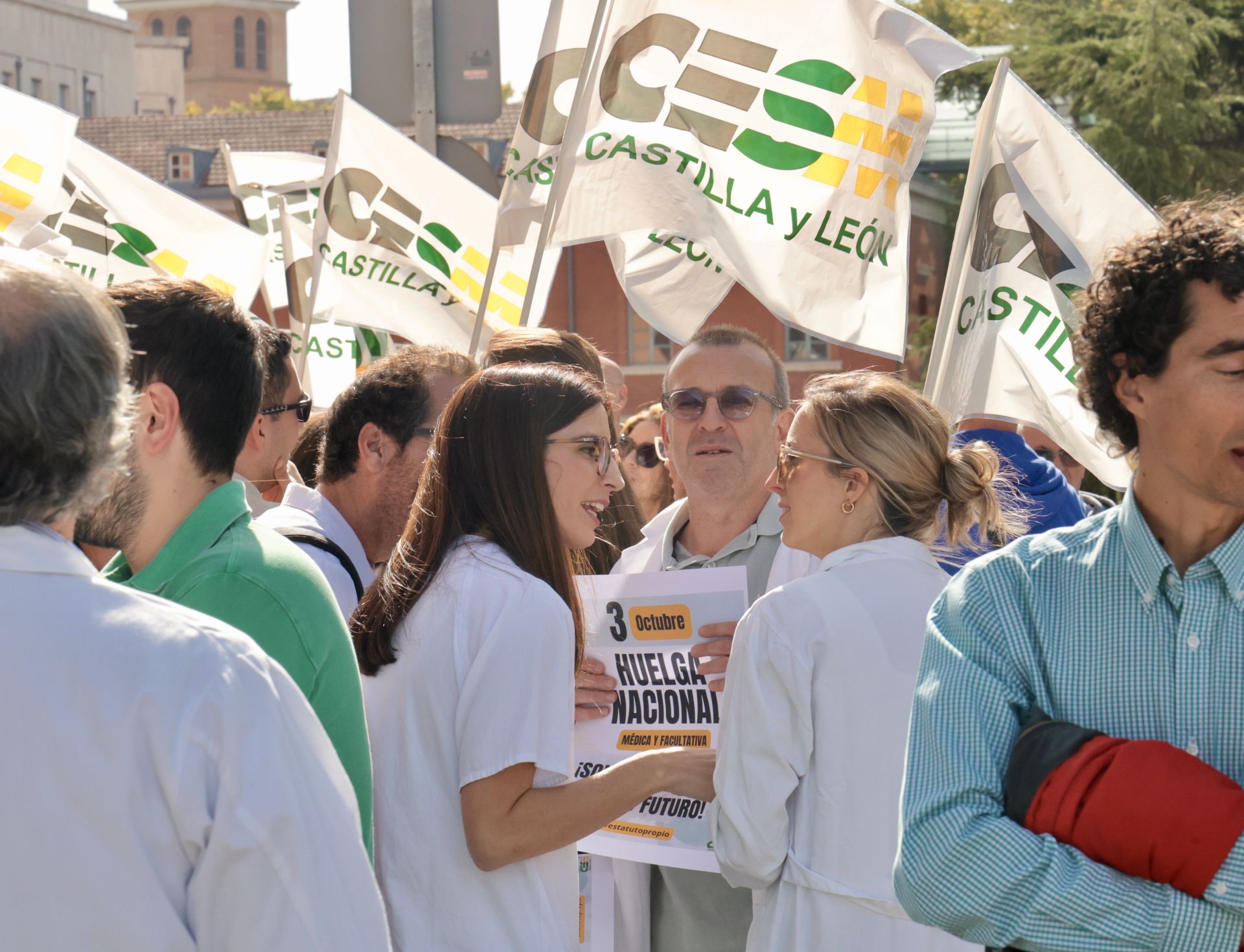 Las imágenes de la protesta de médicos contra el Estatuto Marco
