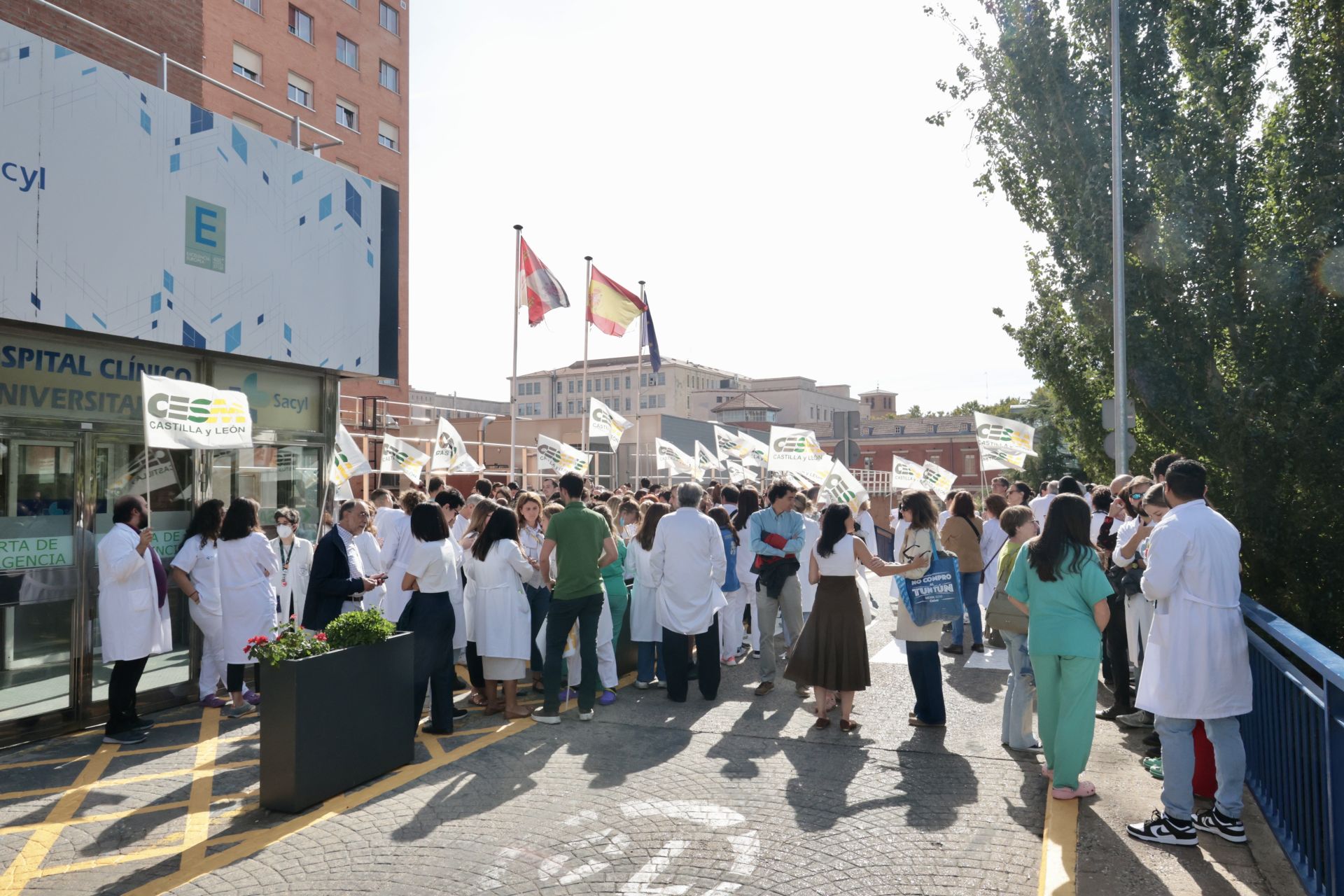 Las imágenes de la protesta de médicos contra el Estatuto Marco