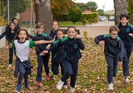 En las imágenes, estudiantes del Colegio Internacional de Valladolid.