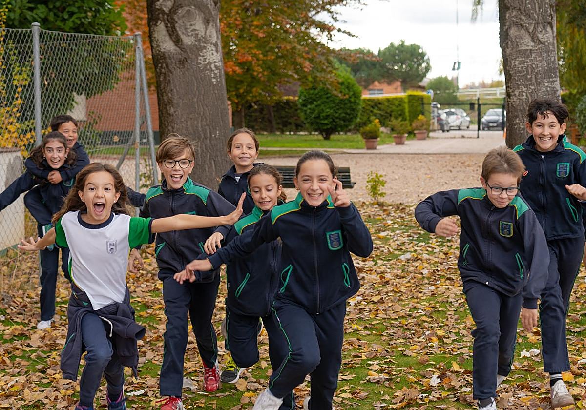 En las imágenes, estudiantes del Colegio Internacional de Valladolid.
