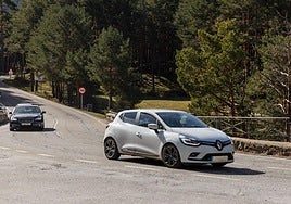 Tramo entre el Real Sitio de San Ildefonso y el puerto de Navacerrada, donde se ha producido el accidente.