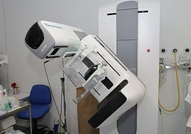 Máquina de rayos para mamografías en el hospital Río Hortega de Valladolid.