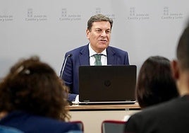 El consejero de Economía y Hacienda y portavoz de la Junta, Carlos Fernández Carriedo.