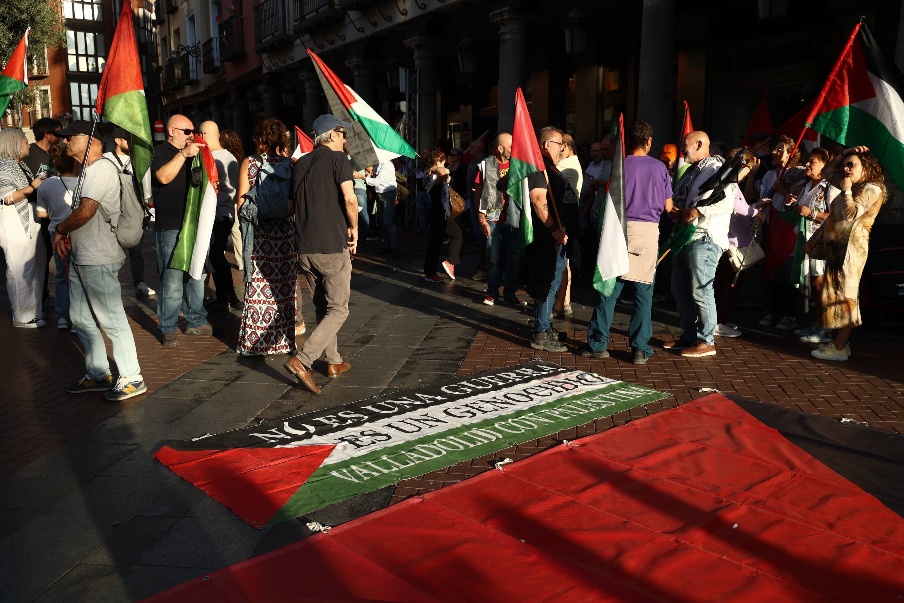 Las imágenes del manifestación propalestina en Valladolid