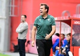 Iñaki Bea, durante el partido del domingo pasado en Soria.