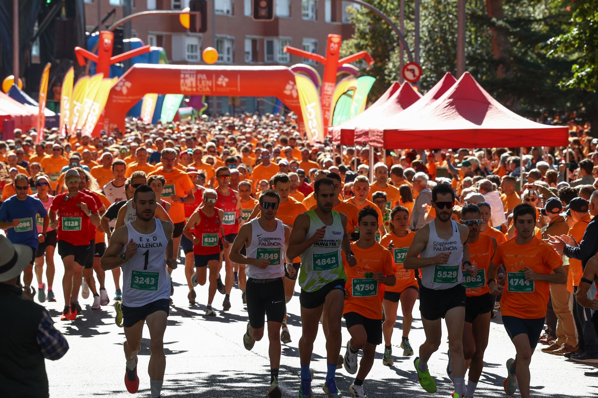 Las imágenes de la carrera contra el cáncer de Palencia