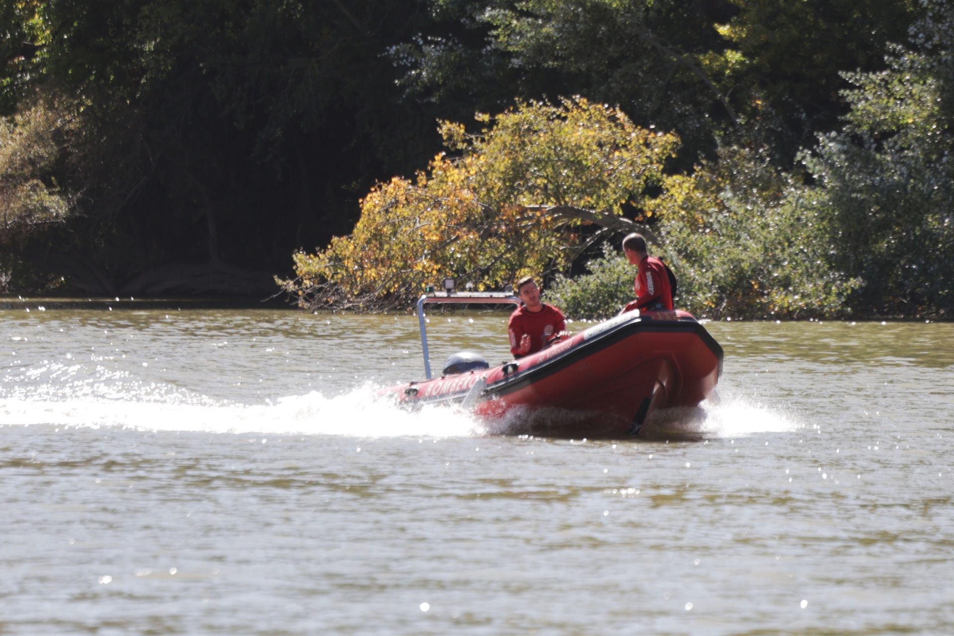 Las imágenes del dispositivo de búsqueda en el Pisuerga