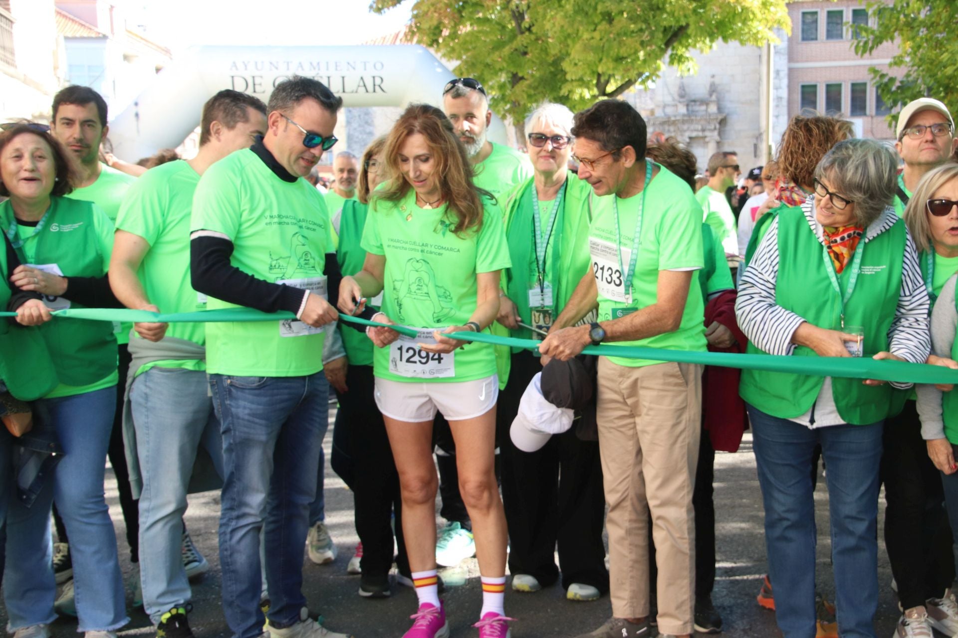 Fotografías de la marcha contra el cáncer en Cuéllar