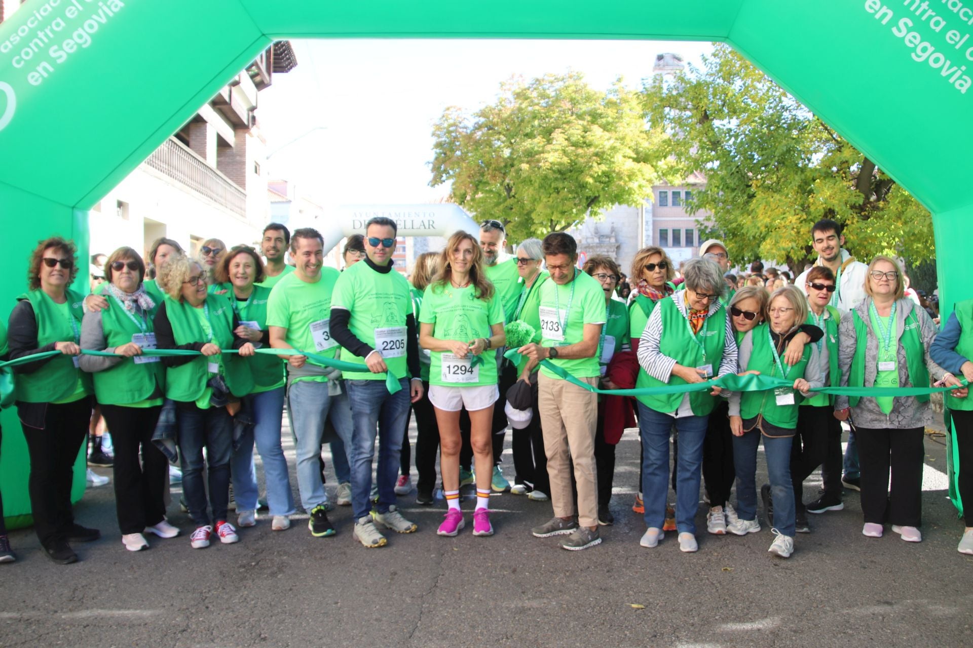 Fotografías de la marcha contra el cáncer en Cuéllar