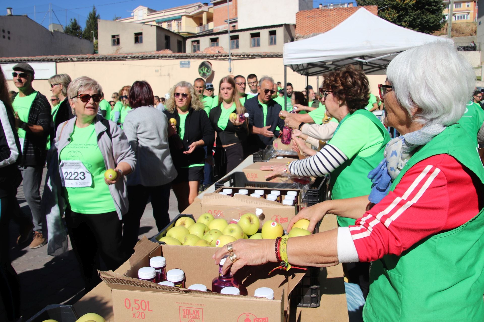 Fotografías de la marcha contra el cáncer en Cuéllar