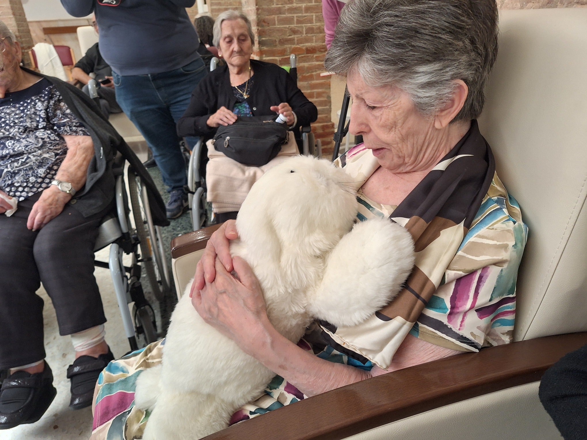 El robot Nuka llega a Mayorga para acompañar a las personas mayores