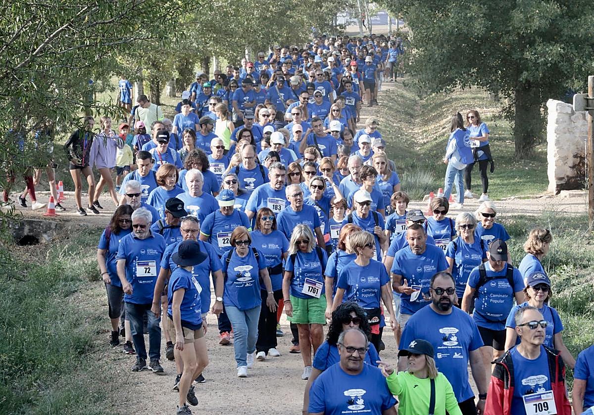 Caminata popular en favor del Banco de Alimentos en ediciones anteriores.