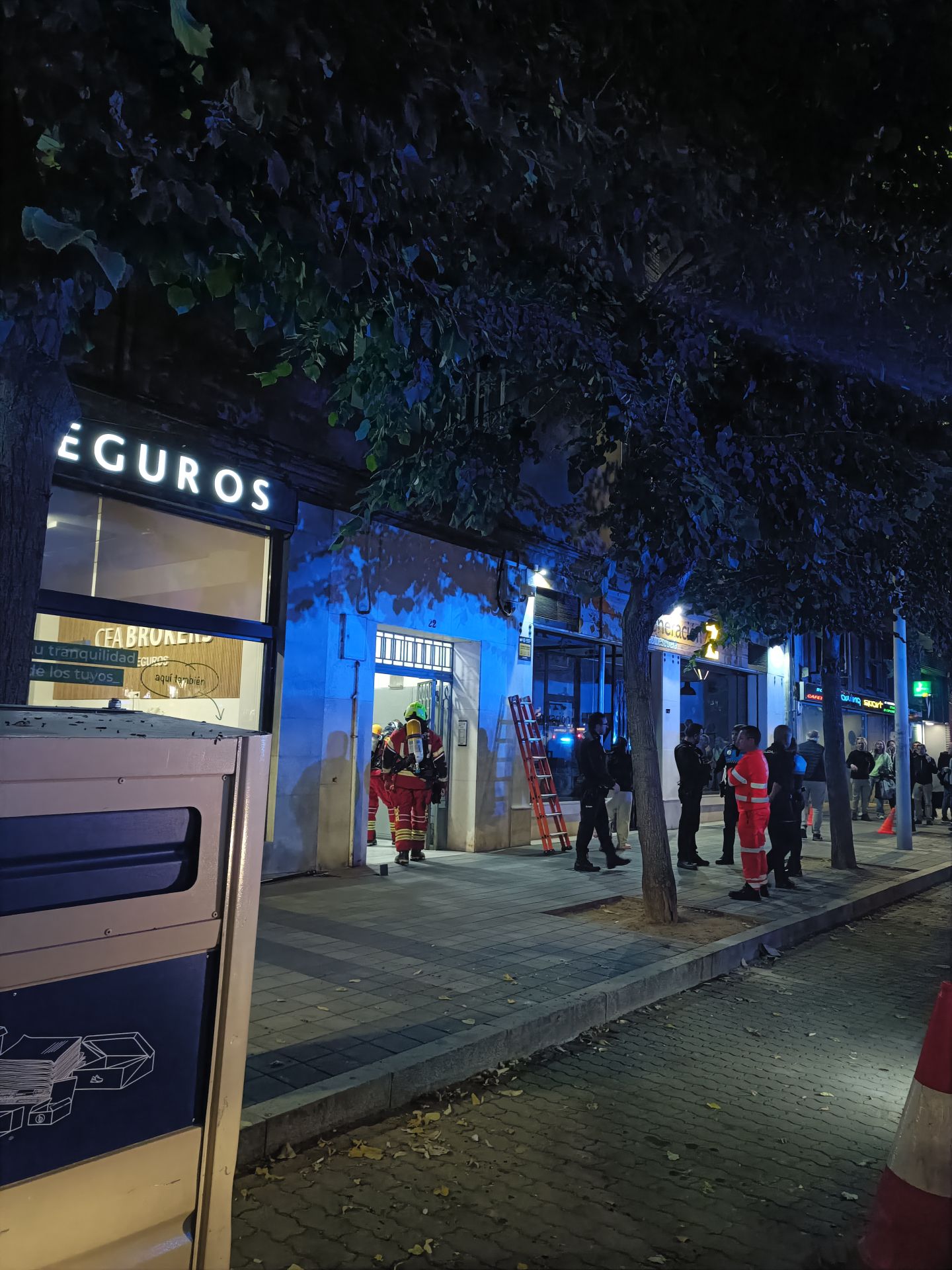 Intervención policial en Casado del Alisal